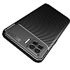 Eiroo Rugged Carbon Oppo A73 Siyah Silikon Klf - Resim: 2