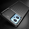 Eiroo Rugged Carbon Oppo A76 Siyah Silikon Klf - Resim 3