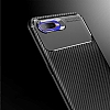 Eiroo Rugged Carbon Oppo RX17 Neo Lacivert Silikon Klf - Resim: 2