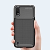 Eiroo Rugged Carbon Samsung Galaxy A01 Kahverengi Silikon Klf - Resim: 5