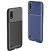 Eiroo Rugged Carbon Samsung Galaxy A01 Siyah Silikon Klf - Resim: 7