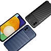 Eiroo Rugged Carbon Samsung Galaxy A03 Lacivert Silikon Klf - Resim: 7