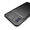 Eiroo Rugged Carbon Samsung Galaxy A03 Lacivert Silikon Klf - Resim: 2