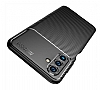 Eiroo Rugged Carbon Samsung Galaxy A04s Siyah Silikon Klf - Resim: 1