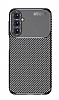 Eiroo Rugged Carbon Samsung Galaxy A05s Siyah Silikon Klf - Resim: 3