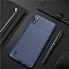 Eiroo Rugged Carbon Samsung Galaxy A10 Lacivert Silikon Klf - Resim: 5