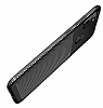 Eiroo Rugged Carbon Samsung Galaxy A11 Lacivert Silikon Klf - Resim: 4