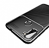 Eiroo Rugged Carbon Samsung Galaxy A11 Siyah Silikon Klf - Resim: 1