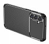 Eiroo Rugged Carbon Samsung Galaxy A15 Siyah Silikon Klf - Resim: 3