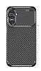 Eiroo Rugged Carbon Samsung Galaxy A15 Siyah Silikon Klf - Resim: 1