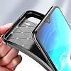 Eiroo Rugged Carbon Samsung Galaxy A21s Lacivert Silikon Klf - Resim: 1