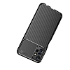Eiroo Rugged Carbon Samsung Galaxy A23 Lacivert Silikon Klf - Resim 3