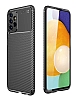 Eiroo Rugged Carbon Samsung Galaxy A23 Siyah Silikon Klf