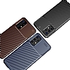 Eiroo Rugged Carbon Samsung Galaxy A32 4G Kahverengi Silikon Klf - Resim: 3