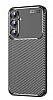 Eiroo Rugged Carbon Samsung Galaxy A55 Siyah Silikon Klf - Resim 3