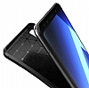 Eiroo Rugged Carbon Samsung Galaxy A7 2018 Lacivert Silikon Klf - Resim: 3