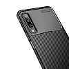 Eiroo Rugged Carbon Samsung Galaxy A9 2018 Siyah Silikon Klf - Resim: 1
