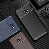Eiroo Rugged Carbon Samsung Galaxy J4 Plus Kahverengi Silikon Klf - Resim: 1