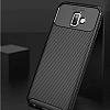 Eiroo Rugged Carbon Samsung Galaxy J6 Plus Kahverengi Silikon Klf - Resim: 2