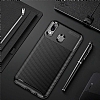 Eiroo Rugged Carbon Samsung Galaxy M20 Siyah Silikon Klf - Resim 1