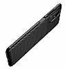 Eiroo Rugged Carbon Samsung Galaxy M51 Lacivert Silikon Klf - Resim: 1