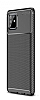 Eiroo Rugged Carbon Samsung Galaxy Note 10 Lite Siyah Silikon Klf