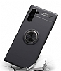 Eiroo Liquid Ring Samsung Galaxy Note 10 Siyah Silikon Klf - Resim: 2