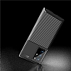 Eiroo Rugged Carbon Samsung Galaxy Note 20 Siyah Silikon Klf - Resim 3