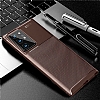 Eiroo Rugged Carbon Samsung Galaxy Note 20 Kahverengi Silikon Klf - Resim 6