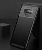 Eiroo Rugged Carbon Samsung Galaxy Note 9 Kahverengi Silikon Klf - Resim: 3