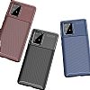 Eiroo Rugged Carbon Samsung Galaxy S10 Lite Kahverengi Silikon Klf - Resim: 7