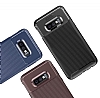 Eiroo Rugged Carbon Samsung Galaxy S10 Plus Kahverengi Silikon Klf - Resim: 2