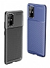 Eiroo Rugged Carbon Samsung Galaxy S20 Plus Siyah Silikon Klf - Resim 7