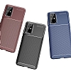 Eiroo Rugged Carbon Samsung Galaxy S20 Plus Siyah Silikon Klf - Resim: 1