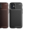 Eiroo Rugged Carbon iPhone 12 Mini 5.4 in Lacivert Silikon Klf - Resim 2