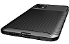 Eiroo Rugged Carbon Xiaomi Poco M3 Kahverengi Silikon Klf - Resim 3