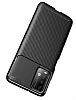 Eiroo Rugged Carbon Xiaomi Poco M3 Kahverengi Silikon Klf - Resim: 5