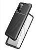 Eiroo Rugged Carbon Xiaomi Poco M3 Siyah Silikon Klf - Resim 1
