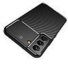 Eiroo Rugged Carbon Samsung Galaxy S22 5G Lacivert Silikon Klf - Resim: 3