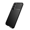 Eiroo Rugged Carbon Samsung Galaxy S22 5G Lacivert Silikon Klf - Resim: 2
