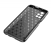 Eiroo Rugged Carbon Xiaomi Poco M4 Pro 5G Siyah Silikon Klf - Resim: 2