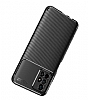 Eiroo Rugged Carbon Xiaomi Poco M4 Pro 5G Lacivert Silikon Klf - Resim: 1