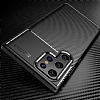 Eiroo Rugged Carbon Samsung Galaxy S22 Ultra 5G Siyah Silikon Klf - Resim 4