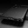 Eiroo Rugged Carbon Samsung Galaxy S22 Ultra 5G Siyah Silikon Klf - Resim 3