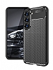Eiroo Rugged Carbon Samsung Galaxy S23 Plus Lacivert Silikon Klf - Resim: 3