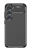 Eiroo Rugged Carbon Samsung Galaxy S23 Plus Siyah Silikon Klf