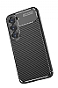 Eiroo Rugged Carbon Samsung Galaxy S23 Plus Siyah Silikon Klf - Resim: 6