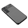 Eiroo Rugged Carbon Samsung Galaxy S23 Plus Siyah Silikon Klf - Resim: 1