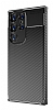 Eiroo Rugged Carbon Samsung Galaxy S23 Ultra Lacivert Silikon Klf - Resim: 3