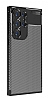 Eiroo Rugged Carbon Samsung Galaxy S23 Ultra Lacivert Silikon Klf - Resim: 1